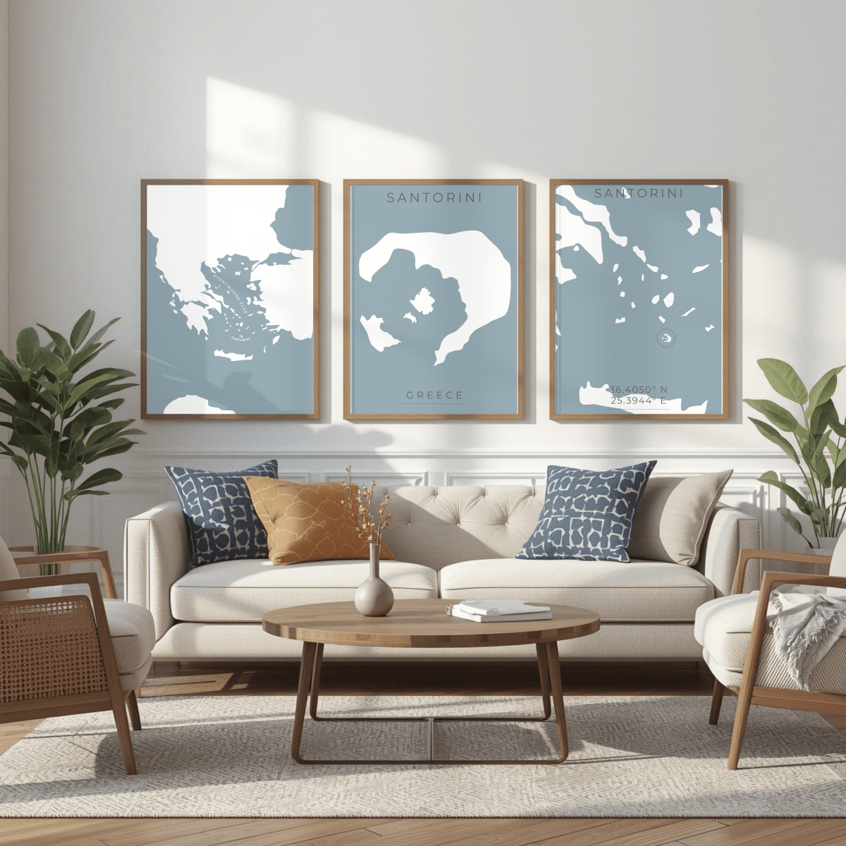 Santorini Print - Greece - Place & Co
