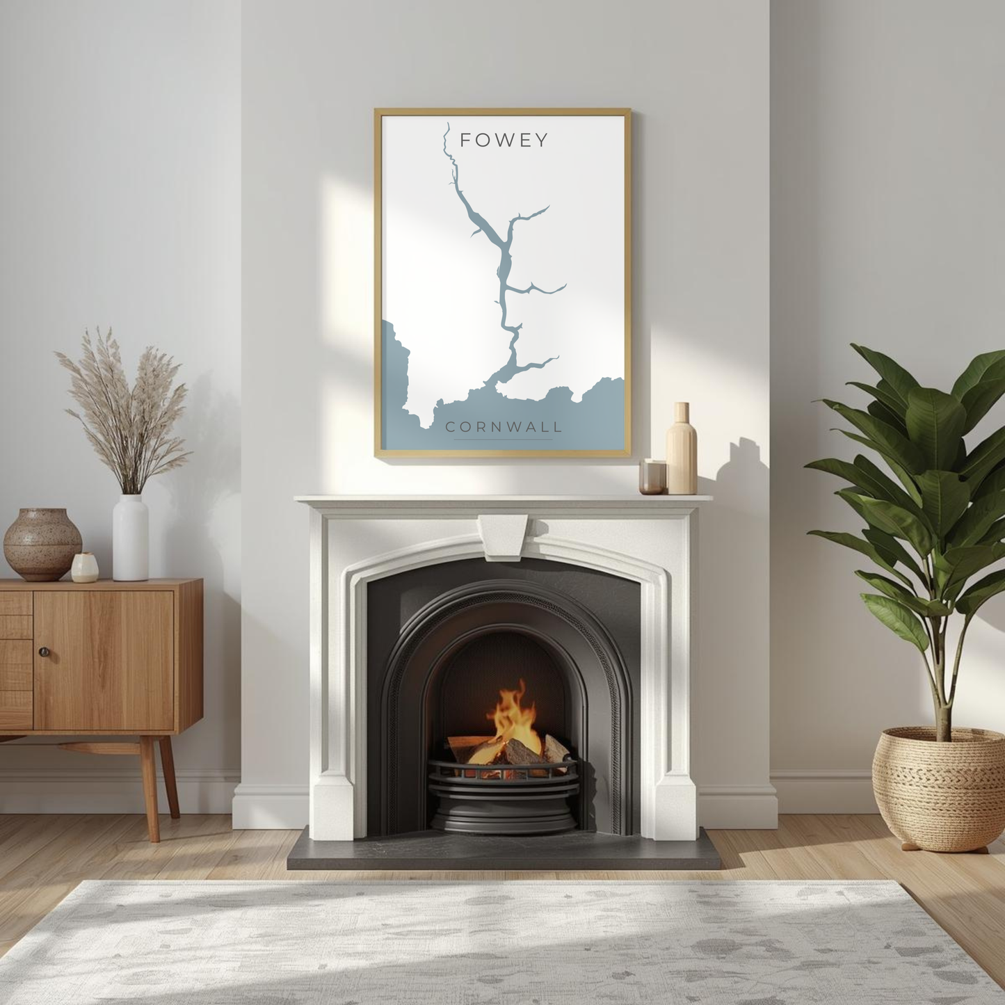Fowey Print - Cornwall, England