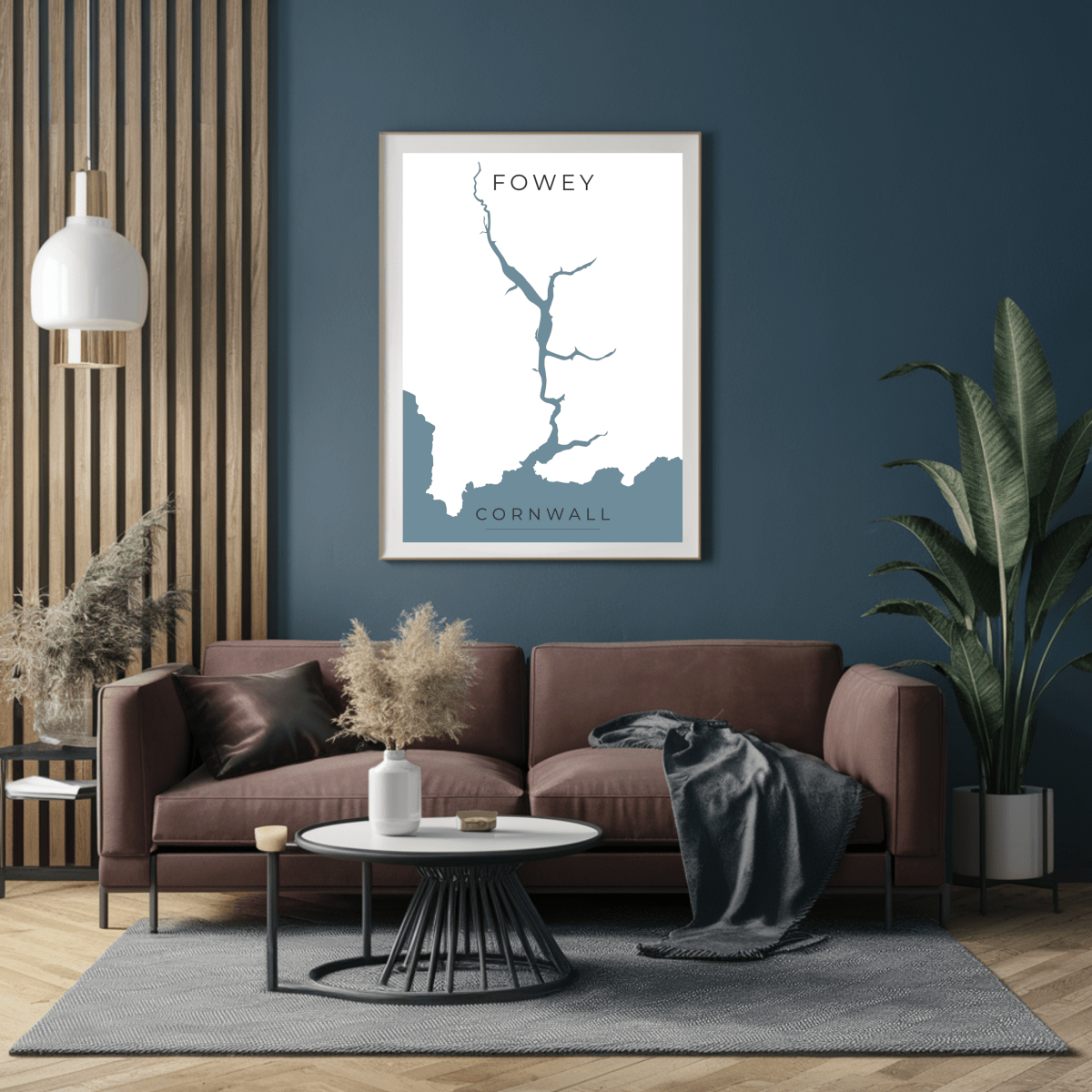 Fowey Print - Cornwall, England - Place & Co