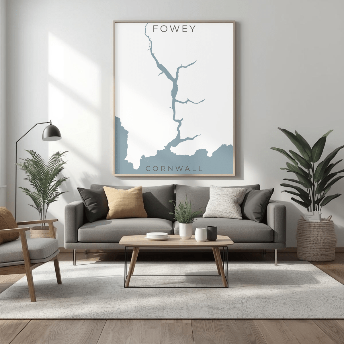 Fowey Print - Cornwall, England - Place & Co