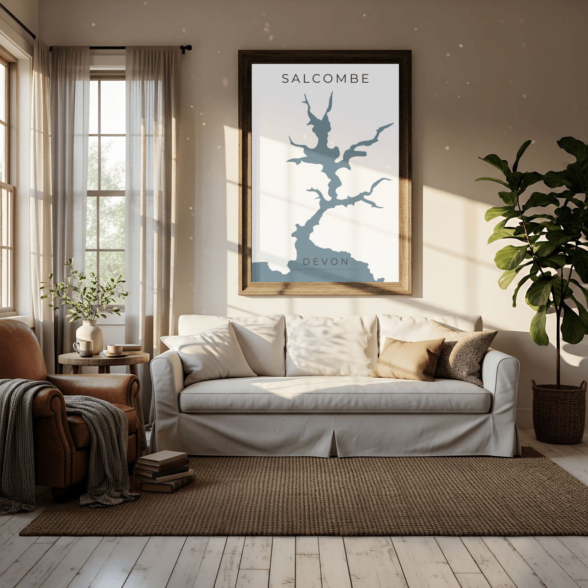 Salcombe Print - Devon, England - Place & Co