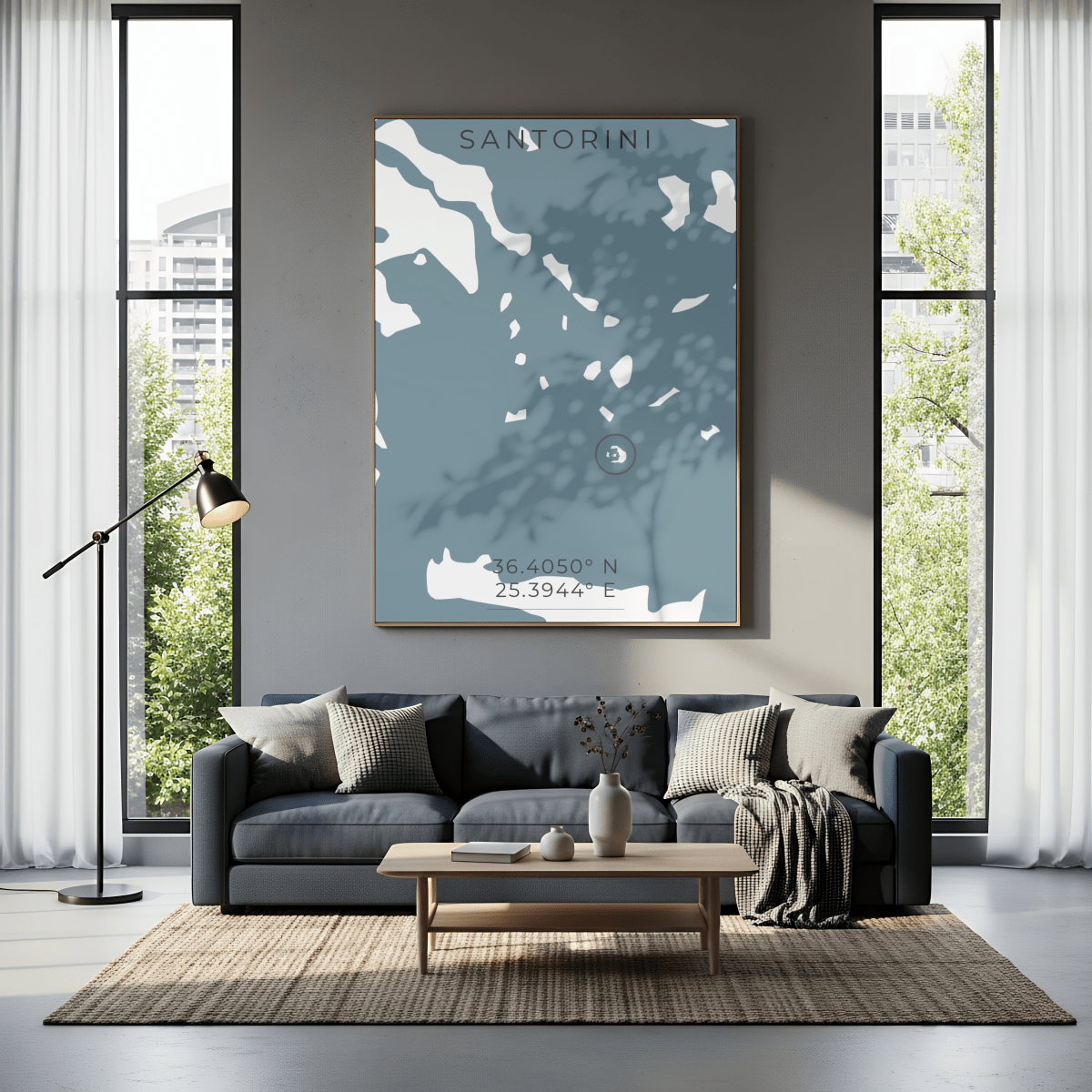 Santorini Print - Greece - Place & Co