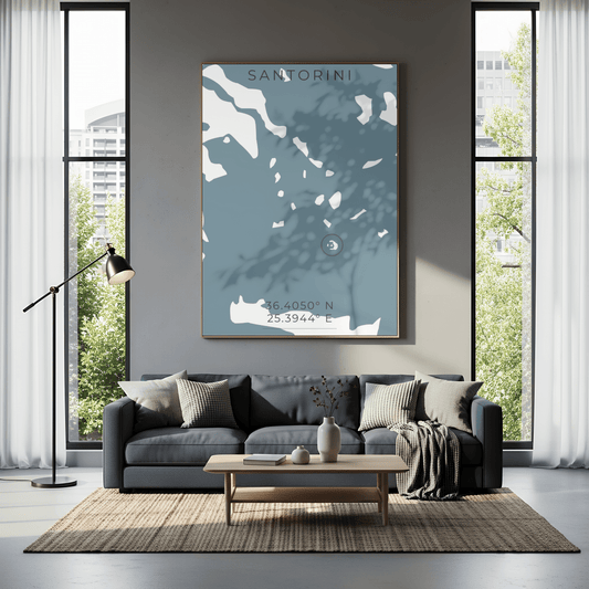 Santorini Print - Greece - Place & Co