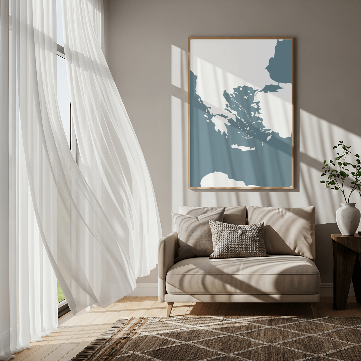 Santorini Print - Greece - Place & Co