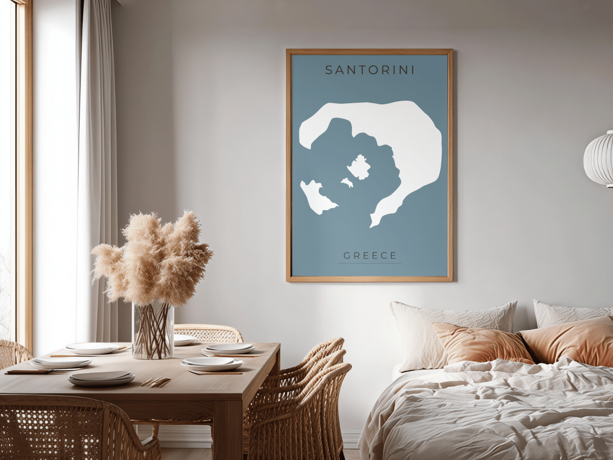 Santorini Print - Greece - Place & Co