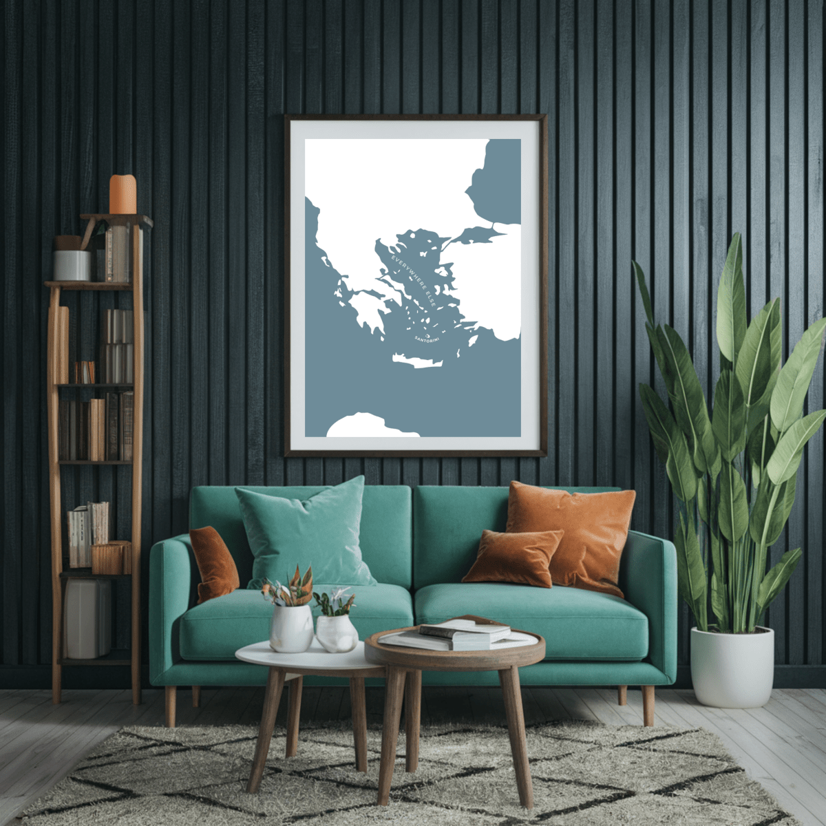 Santorini Print - Greece - Place & Co