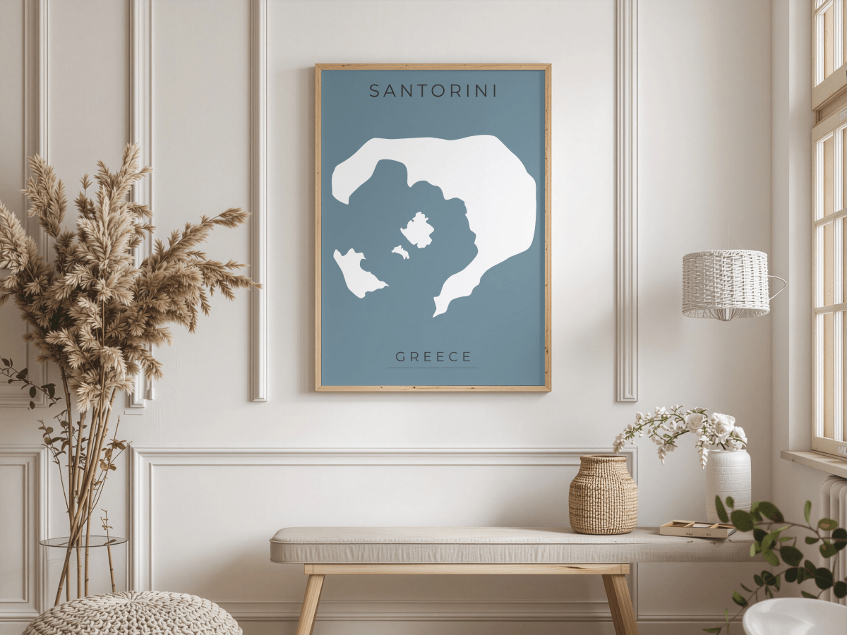 Santorini Print - Greece - Place & Co