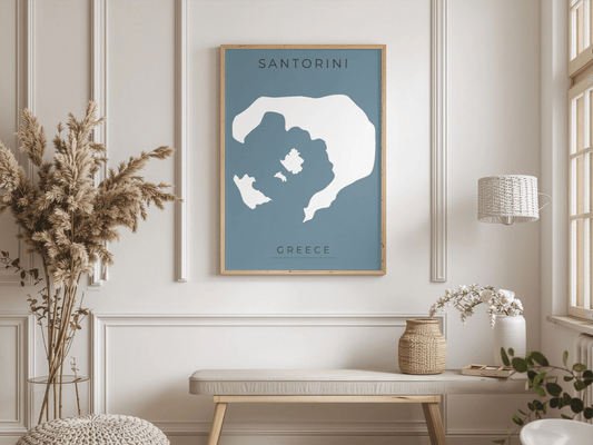 Santorini Print - Greece - Place & Co