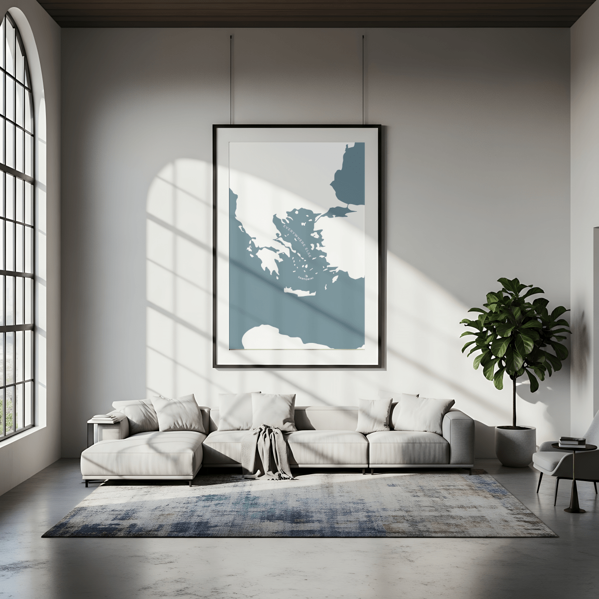 Santorini Print - Greece - Place & Co