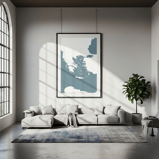 Santorini Print - Greece - Place & Co